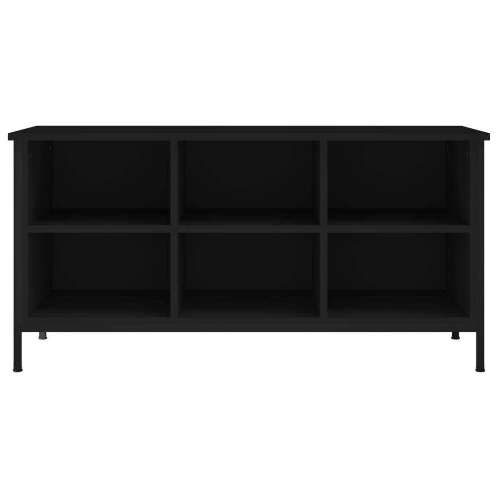 Schuhregal Schwarz 100x35x50 cm Holzwerkstoff - Pazzar.ch