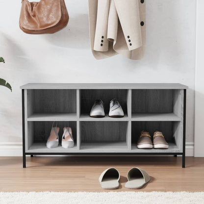 Schuhregal Grau Sonoma 100x35x50 cm Holzwerkstoff - Pazzar.ch