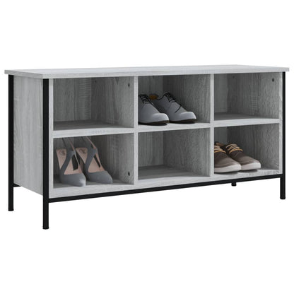 Schuhregal Grau Sonoma 100x35x50 cm Holzwerkstoff - Pazzar.ch
