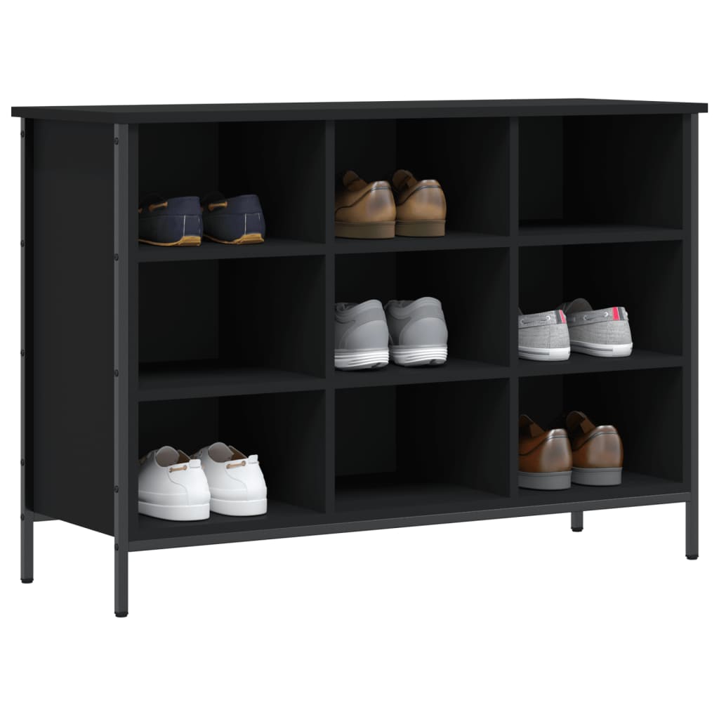 Schuhregal Schwarz 100x35x70 cm Holzwerkstoff - Pazzar.ch
