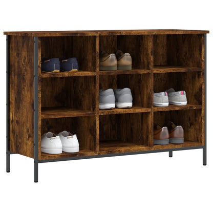 Schuhregal Räuchereiche 100x35x70 cm Holzwerkstoff - Pazzar.ch