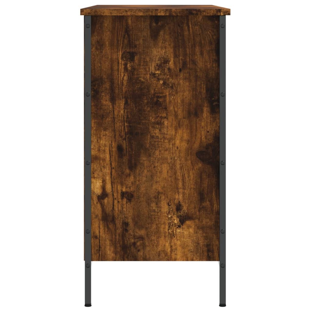 Schuhregal Räuchereiche 100x35x70 cm Holzwerkstoff - Pazzar.ch