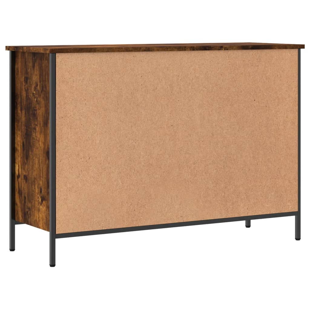 Schuhregal Räuchereiche 100x35x70 cm Holzwerkstoff - Pazzar.ch