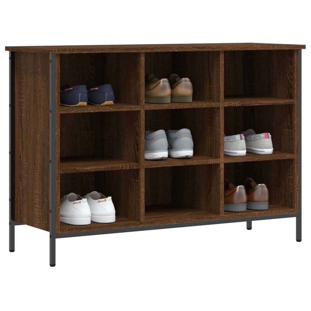 Schuhregal Braun Eichen-Optik 100x35x70 cm Holzwerkstoff - Pazzar.ch