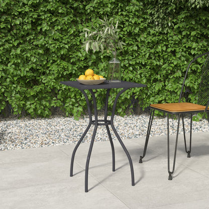 Gartentisch Anthrazit 50x50x72 cm Stahlgitter - Pazzar.ch