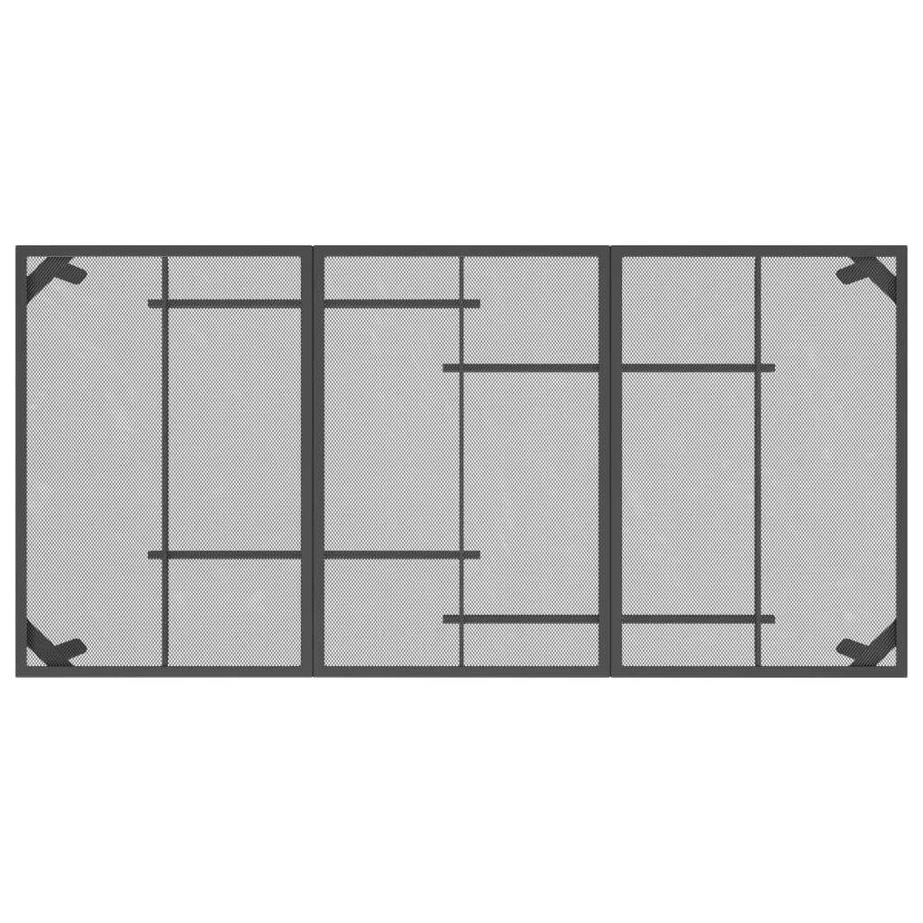 Gartentisch Anthrazit 165x80x72 cm Stahlgitter - Pazzar.ch