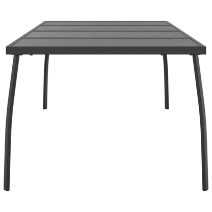 Gartentisch Anthrazit 200x100x72 cm Stahlgitter - Pazzar.ch