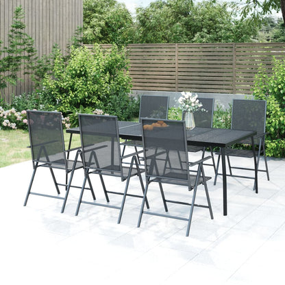 Gartentisch Anthrazit 200x100x72 cm Stahlgitter - Pazzar.ch