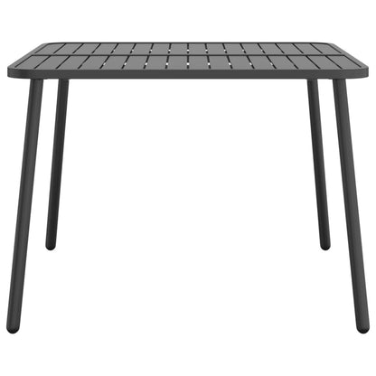 Gartentisch Anthrazit 100x100x71 cm Stahl - Pazzar.ch