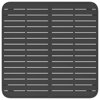 Gartentisch Anthrazit 100x100x71 cm Stahl - Pazzar.ch