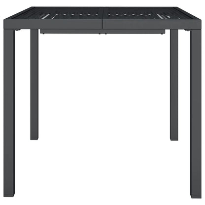 Gartentisch Anthrazit 80x80x72 cm Stahl - Pazzar.ch