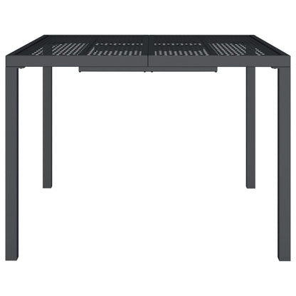 Gartentisch Anthrazit 100x100x72 cm Stahl - Pazzar.ch