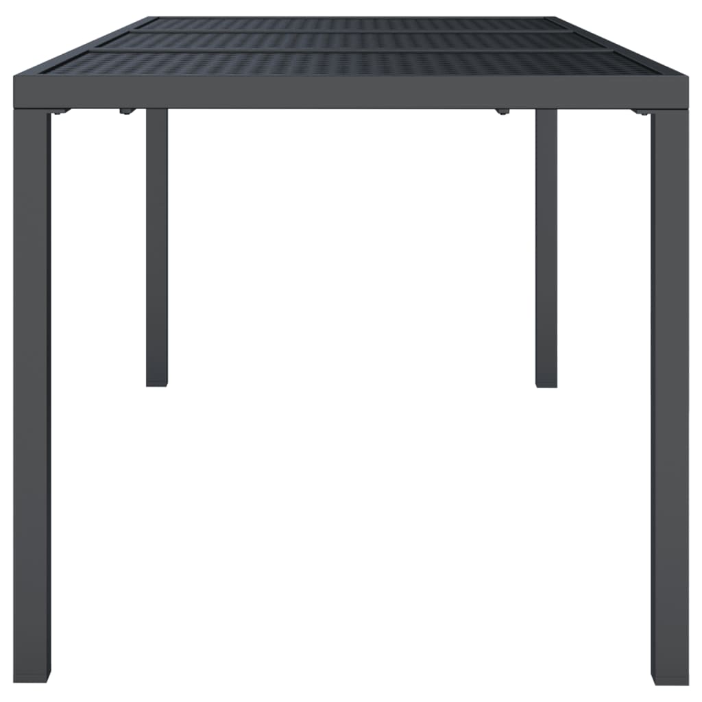Gartentisch Anthrazit 165x80x72 cm Stahl - Pazzar.ch