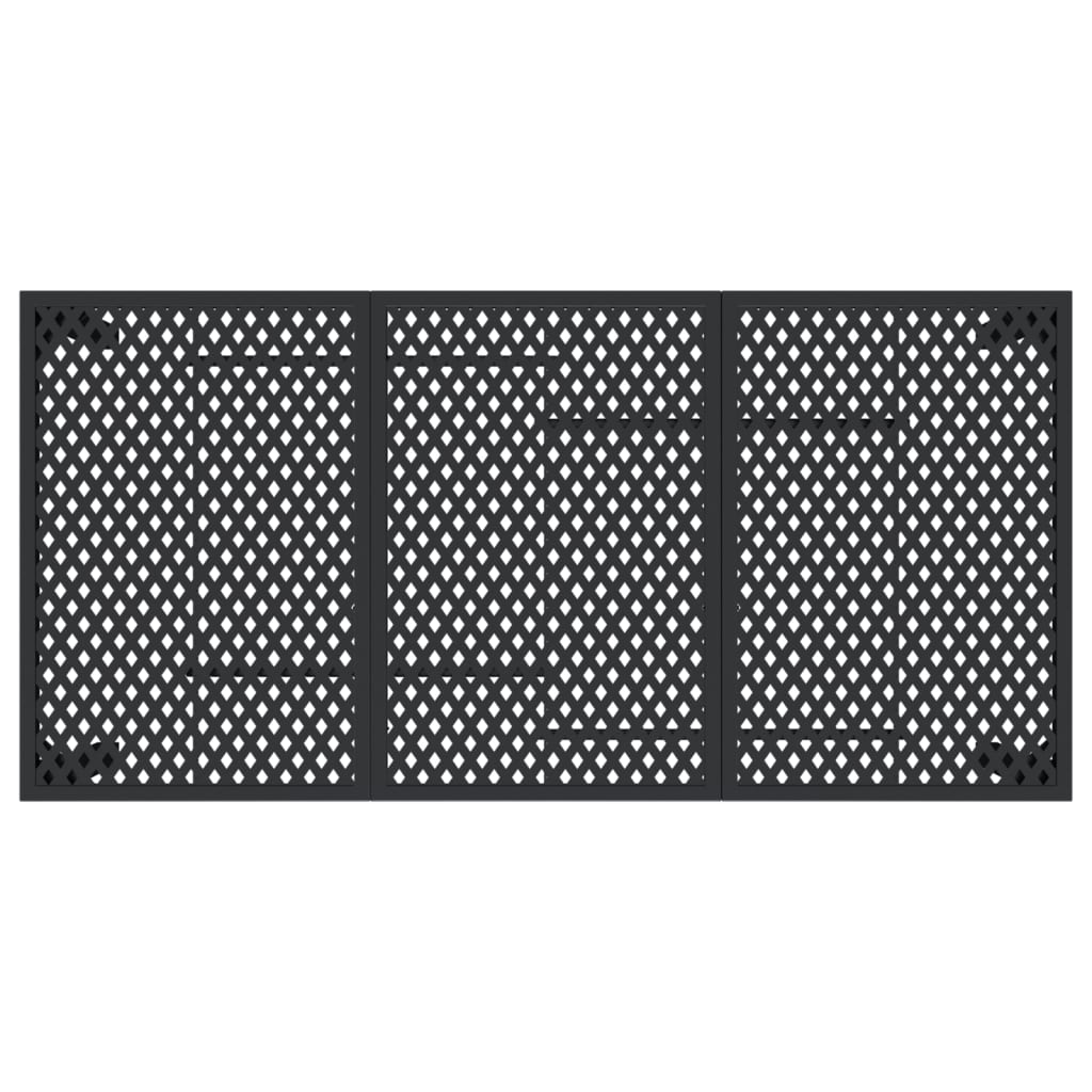Gartentisch Anthrazit 165x80x72 cm Stahl