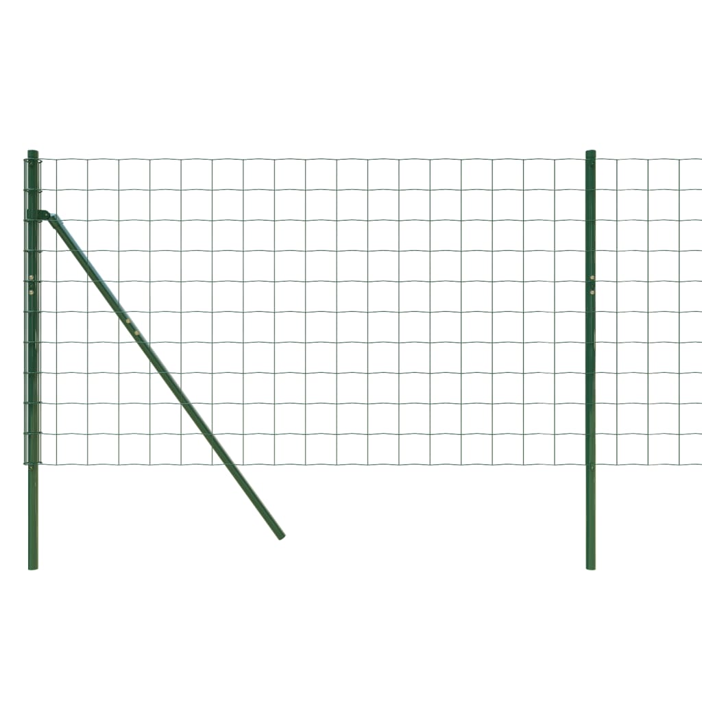 Maschendrahtzaun Grün 1x10 m Verzinkter Stahl - Pazzar.ch