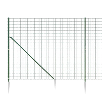 Maschendrahtzaun mit Bodenhülsen Grün 2,2x10 m - Pazzar.ch