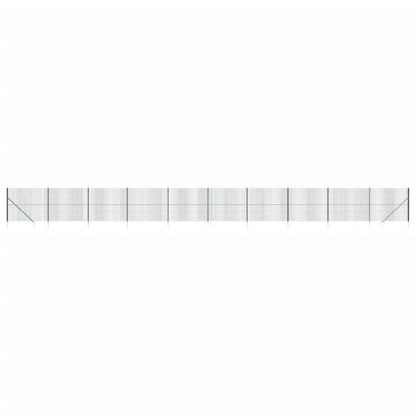 Maschendrahtzaun mit Bodenhülsen Grün 2,2x25 m - Pazzar.ch