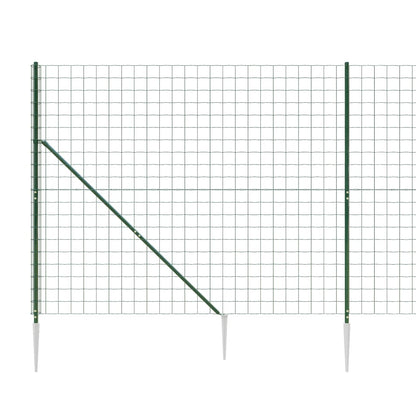 Maschendrahtzaun mit Bodenhülsen Grün 1,8x10 m - Pazzar.ch