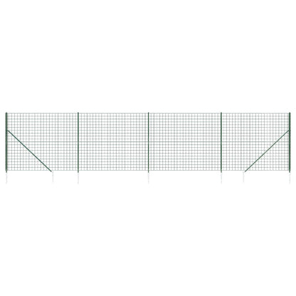 Maschendrahtzaun mit Bodenhülsen Grün 2,2x10 m - Pazzar.ch