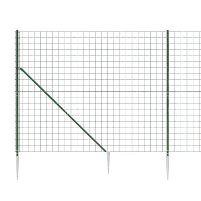 Maschendrahtzaun mit Bodenhülsen Grün 1,6x25 m - Pazzar.ch