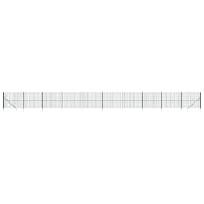 Maschendrahtzaun mit Bodenhülsen Grün 1,8x25 m - Pazzar.ch