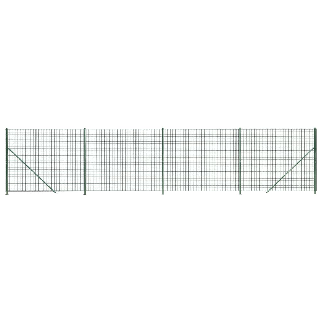 Maschendrahtzaun mit Bodenflansch Grün 2x10 m - Pazzar.ch