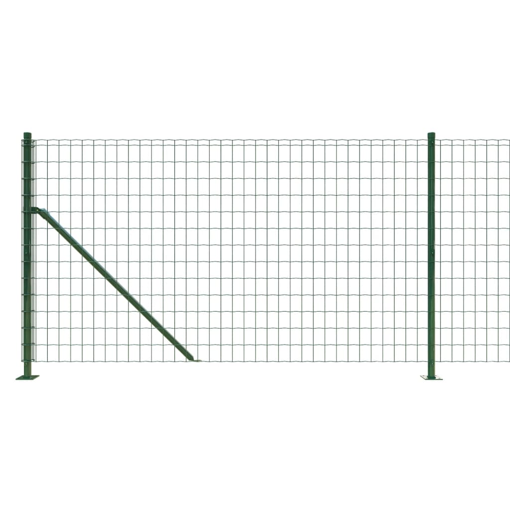 Maschendrahtzaun mit Bodenflansch Grün 1,1x25 m - Pazzar.ch