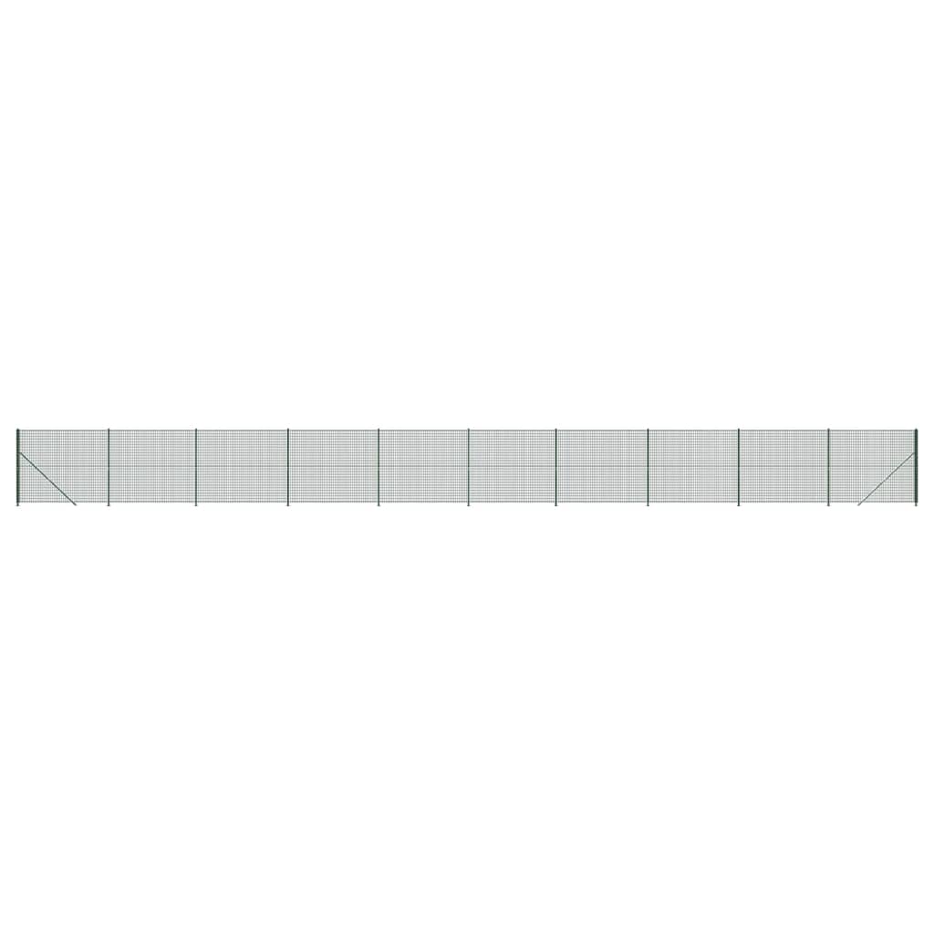 Maschendrahtzaun mit Bodenflansch Grün 1,4x25 m - Pazzar.ch