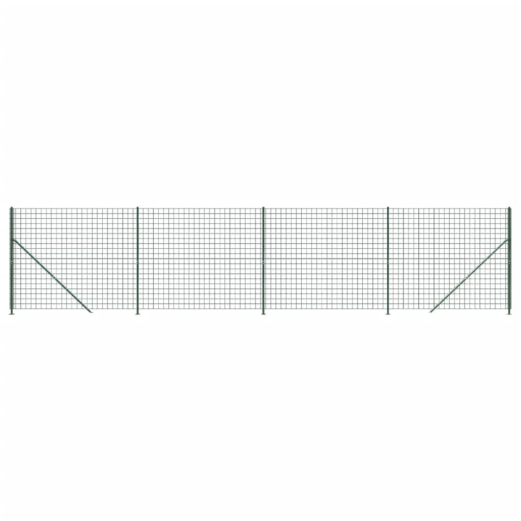 Maschendrahtzaun mit Bodenflansch Grün 1,4x10 m - Pazzar.ch