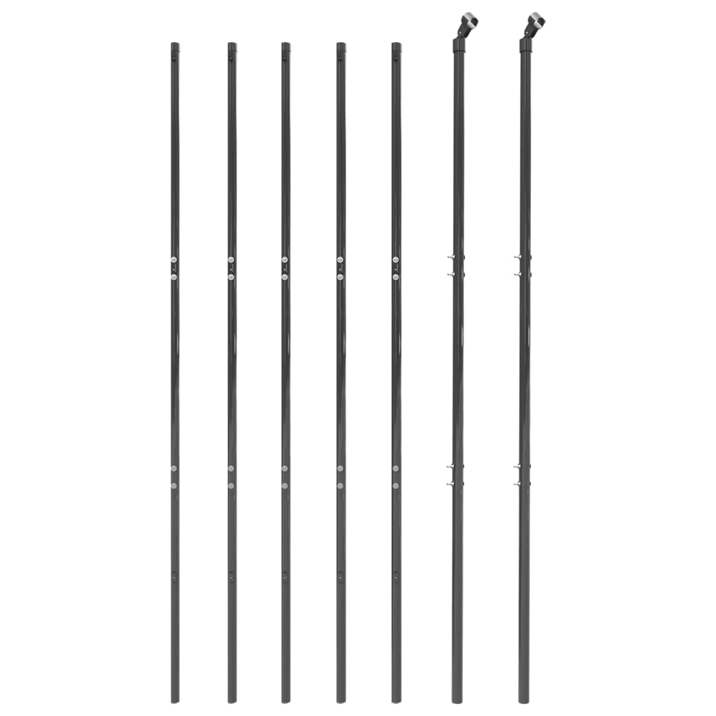 Maschendrahtzaun Anthrazit 1,6x10 m Verzinkter Stahl - Pazzar.ch