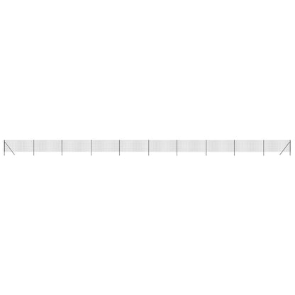 Maschendrahtzaun Anthrazit 0,8x25 m Verzinkter Stahl - Pazzar.ch
