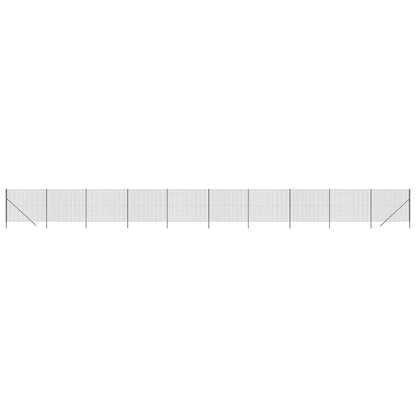 Maschendrahtzaun Anthrazit 2,2x25 m Verzinkter Stahl - Pazzar.ch