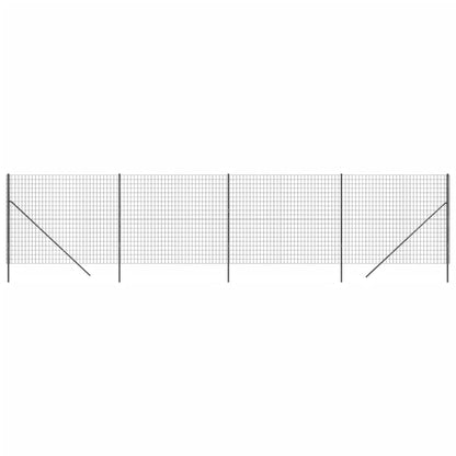 Maschendrahtzaun Anthrazit 1,4x10 m Verzinkter Stahl - Pazzar.ch