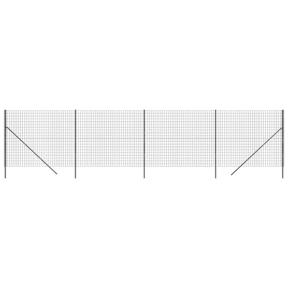 Maschendrahtzaun Anthrazit 1,6x10 m Verzinkter Stahl - Pazzar.ch