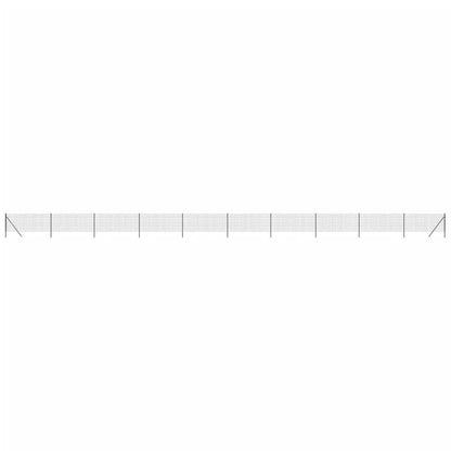 Maschendrahtzaun Anthrazit 0,8x25 m Verzinkter Stahl - Pazzar.ch