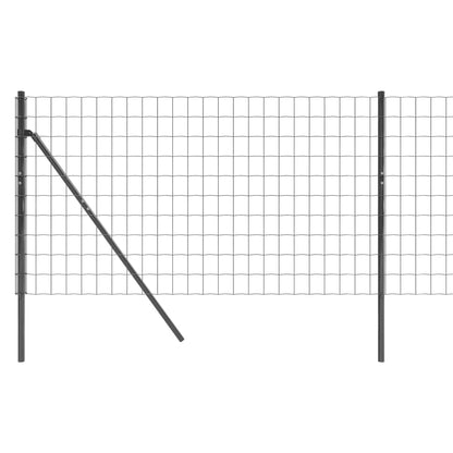 Maschendrahtzaun Anthrazit 1x25 m Verzinkter Stahl - Pazzar.ch