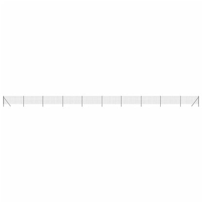 Maschendrahtzaun Anthrazit 0,8x25 m Verzinkter Stahl - Pazzar.ch