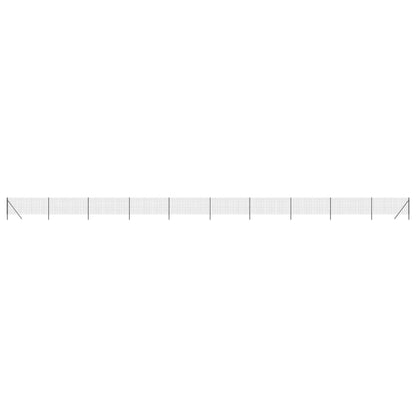 Maschendrahtzaun Anthrazit 1,1x25 m Verzinkter Stahl - Pazzar.ch