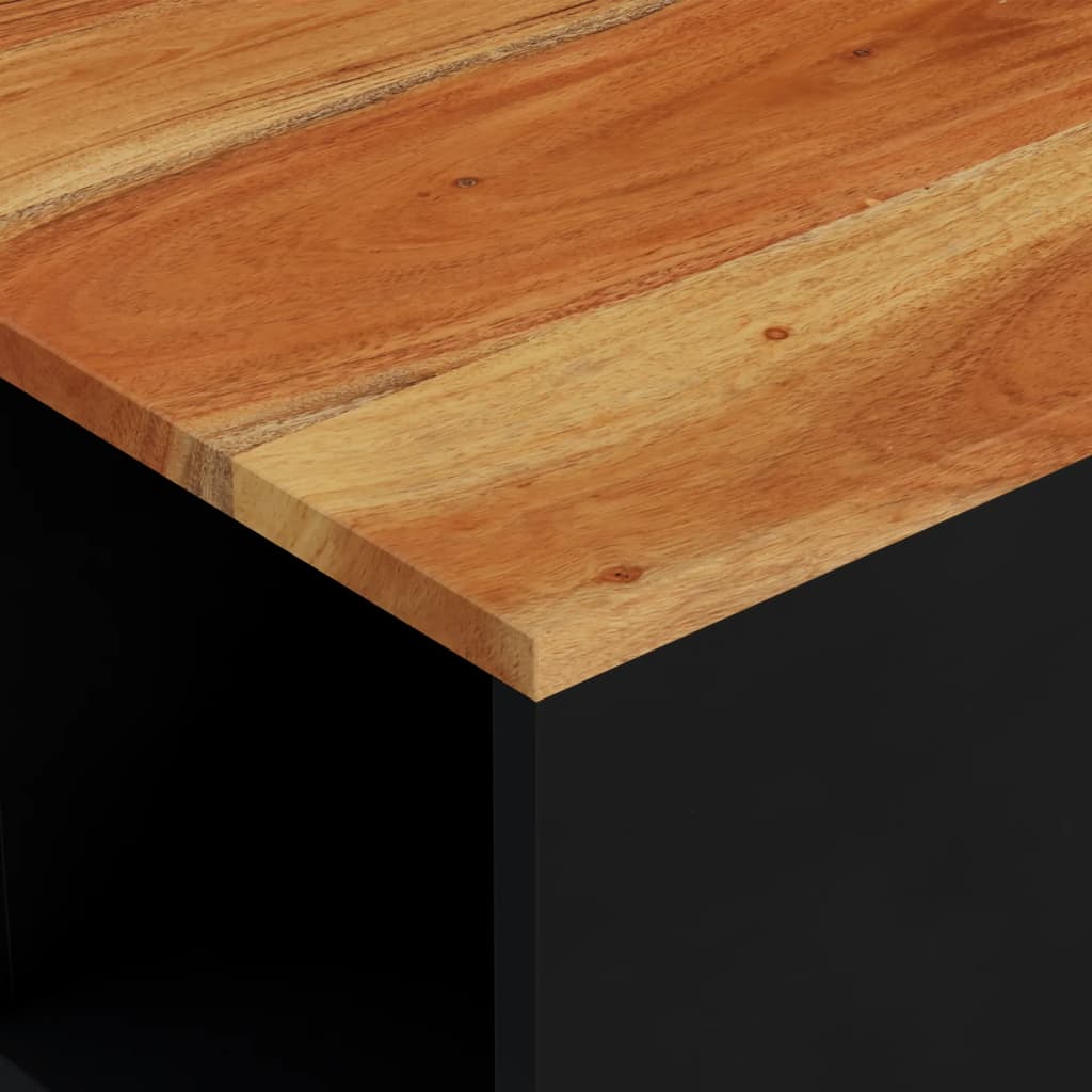 Couchtisch 60x50x35 cm Massivholz Akazie - Pazzar.ch