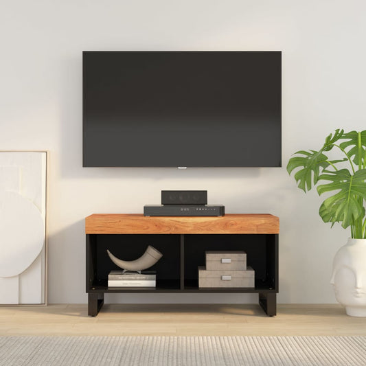 TV-Schrank 85x33x43,5 cm Massivholz Akazie - Pazzar.ch