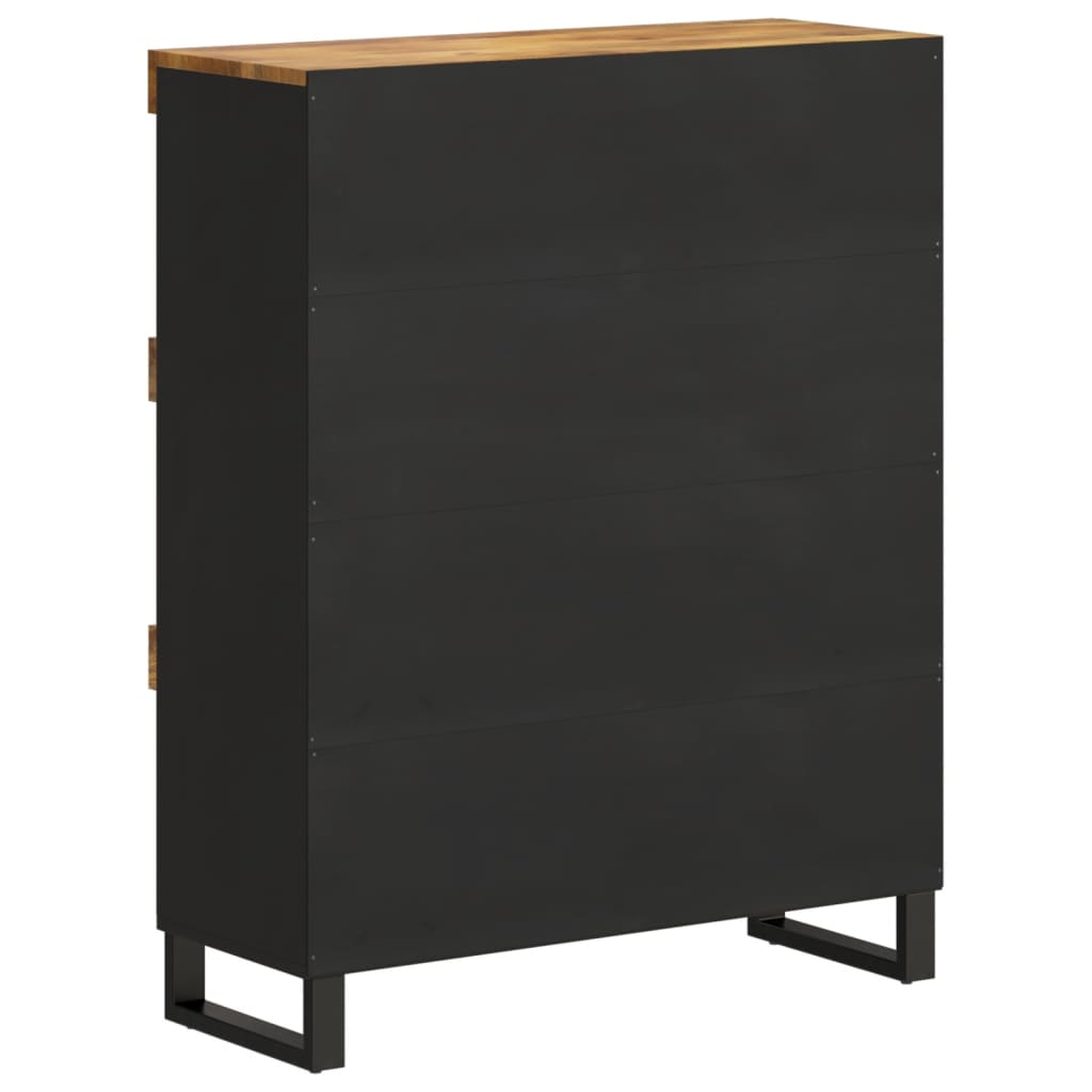 Beistellschrank 85x33x107 cm Massivholz Mango - Pazzar.ch