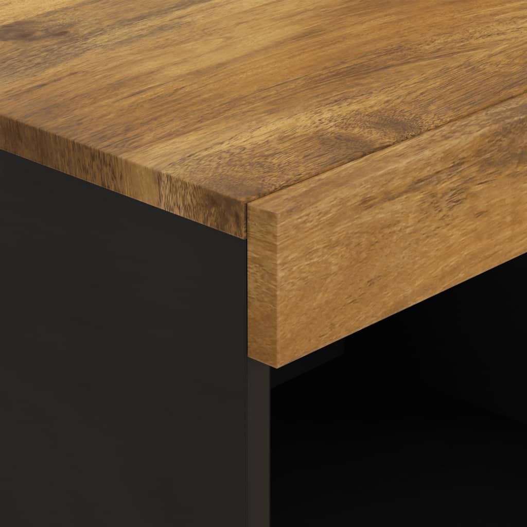 Beistellschrank 85x33x107 cm Massivholz Mango - Pazzar.ch