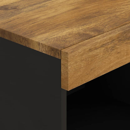 Beistellschrank 85x33x107 cm Massivholz Mango - Pazzar.ch