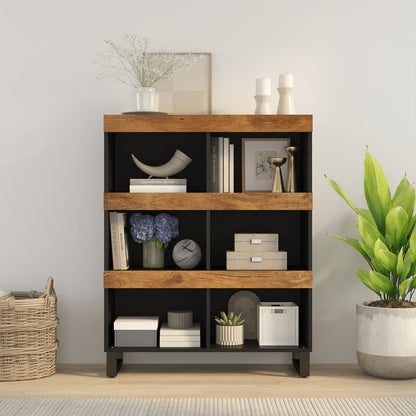 Beistellschrank 85x33x107 cm Massivholz Mango - Pazzar.ch