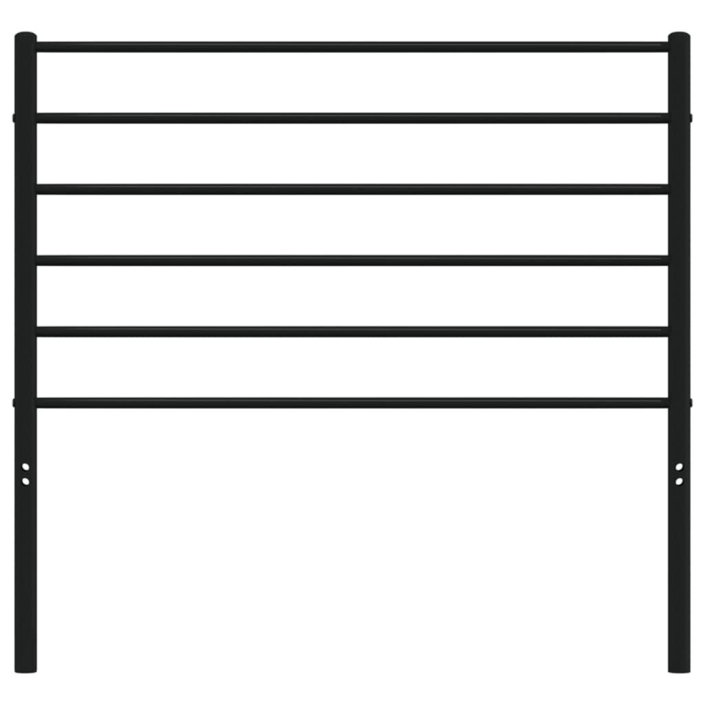 Kopfteil Metall Schwarz 100 cm