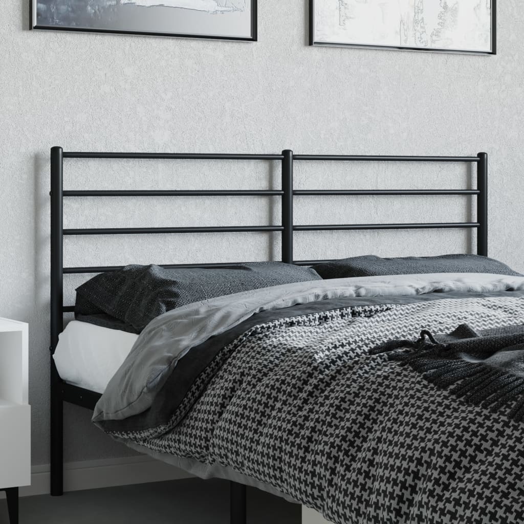 Kopfteil Metall Schwarz 160 cm - Pazzar.ch