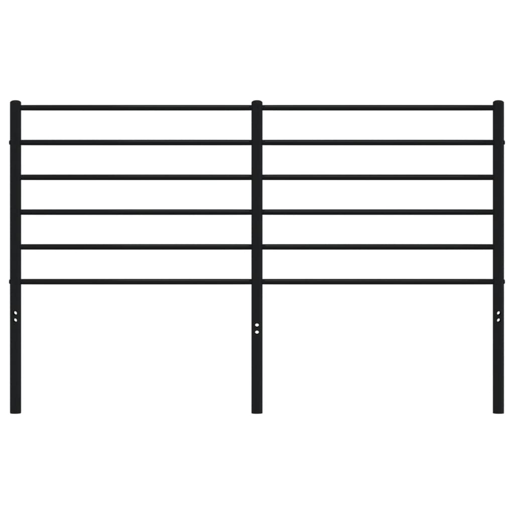 Kopfteil Metall Schwarz 160 cm