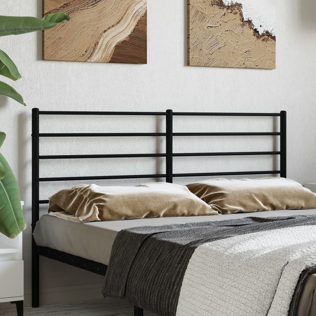 Kopfteil Metall Schwarz 160 cm - Pazzar.ch