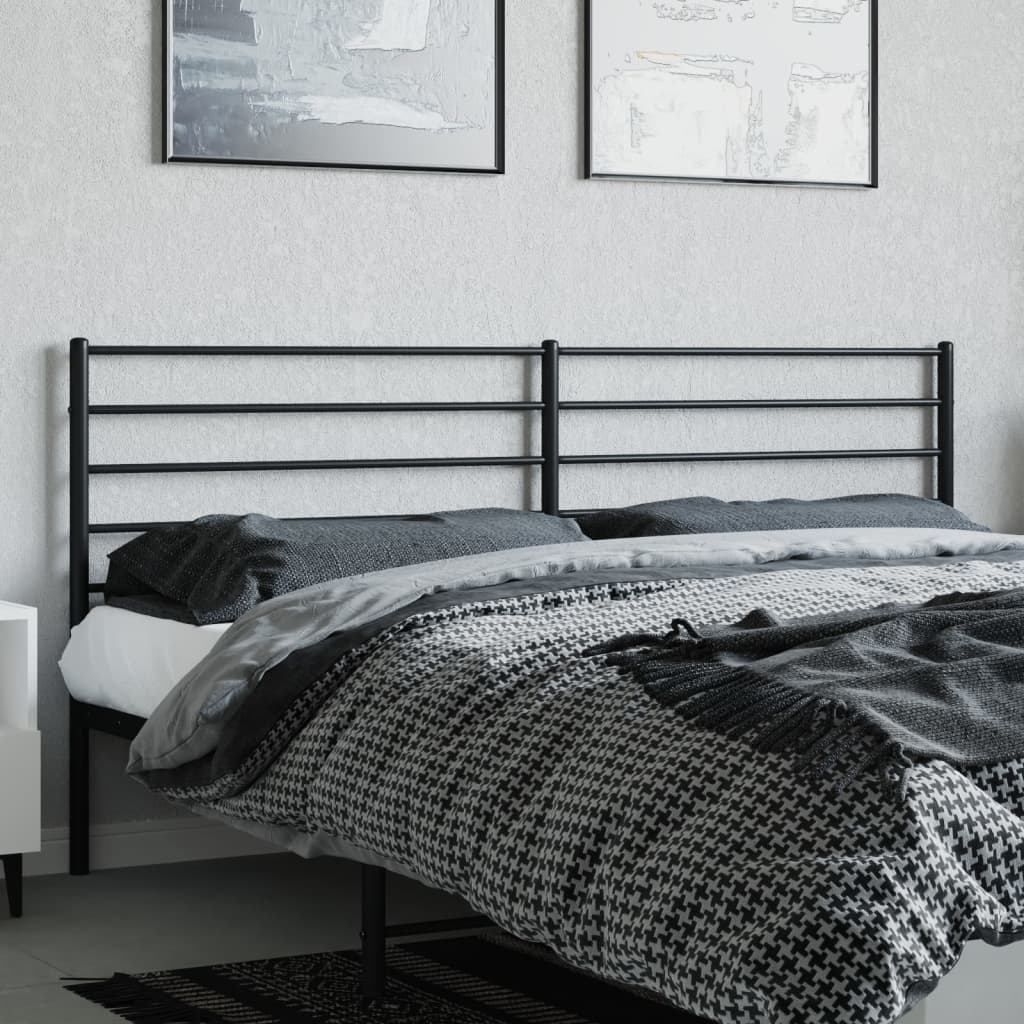 Kopfteil Metall Schwarz 200 cm - Pazzar.ch