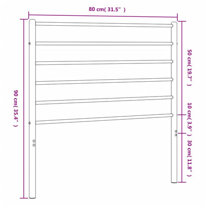 Kopfteil Metall Weiß 75 cm - Pazzar.ch